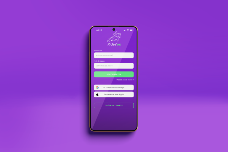 ecran de connection guide ridse up