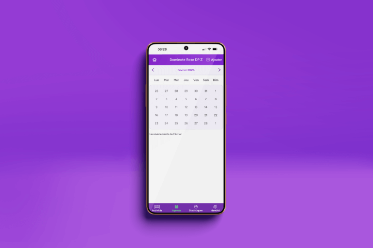 l'agenda de l'application ridse up